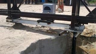Купить сваи для ворот в Боровичи. Заказать ворота на сваях под ключ от 21794 руб